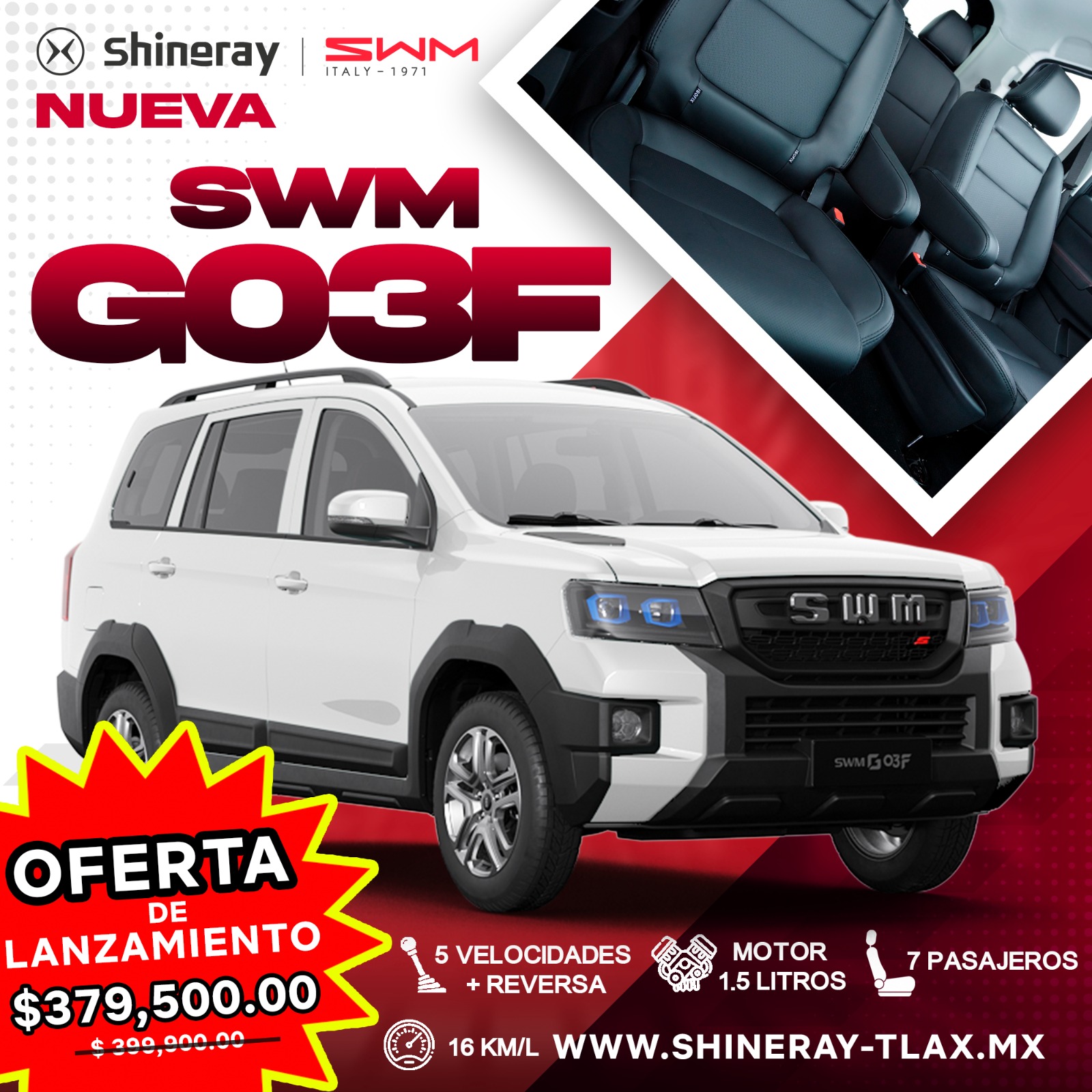 SWM G03F — oferta Shineray Tlaxcala