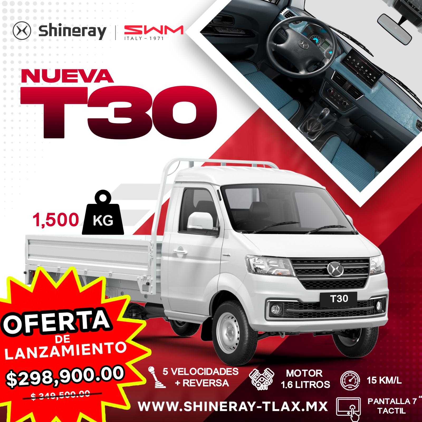 T30 — oferta Shineray Tlaxcala