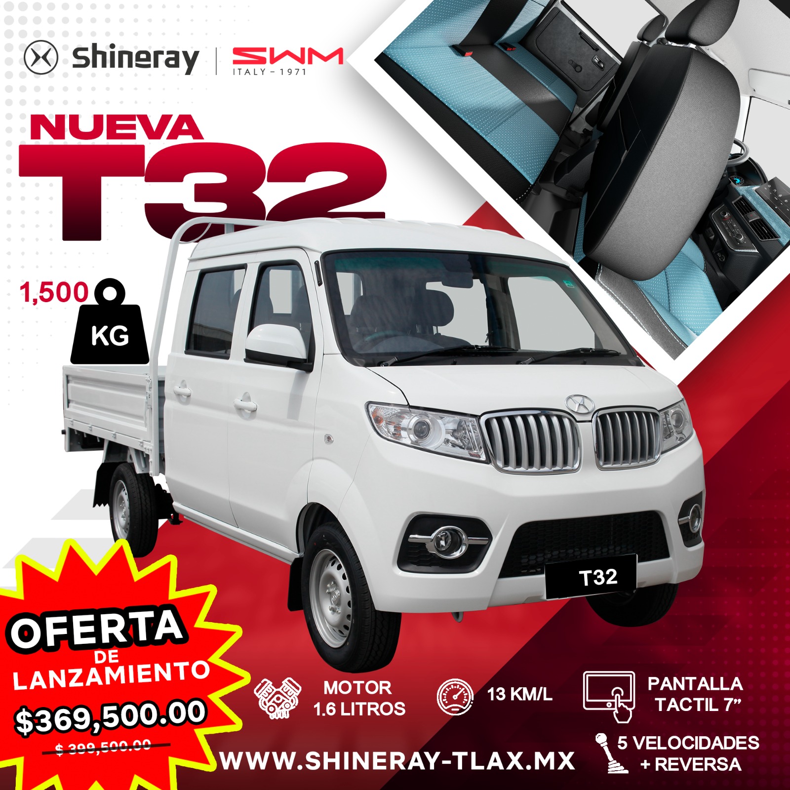 T32 — oferta Shineray Tlaxcala